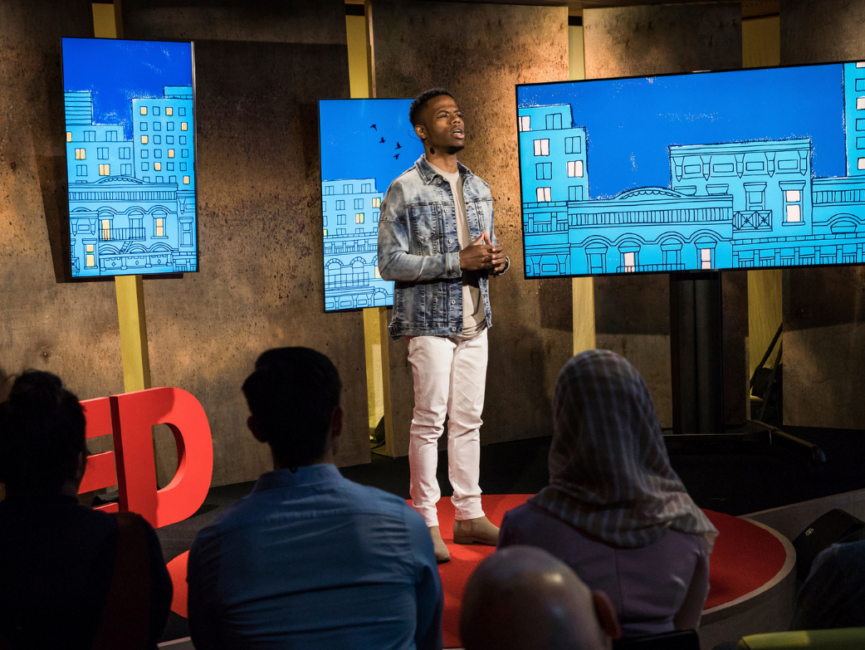 Derrius Quarles Delivers TED Talk 